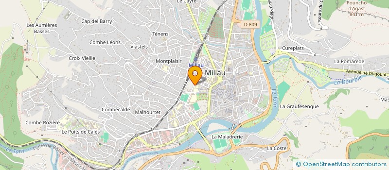 localisation de l'entreprise MADAME ELISE ALLARD  MILLAU