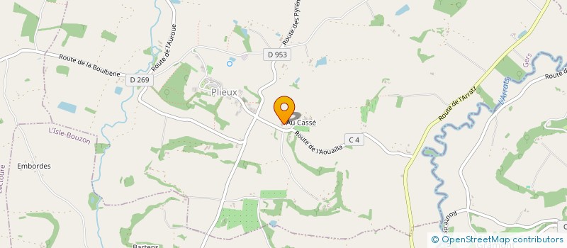 localisation de l'entreprise MADAME ELISE-ANGE PONTISSO  PLIEUX