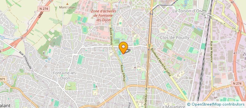 localisation de l'entreprise MADAME ELISE AUDOIN  DIJON