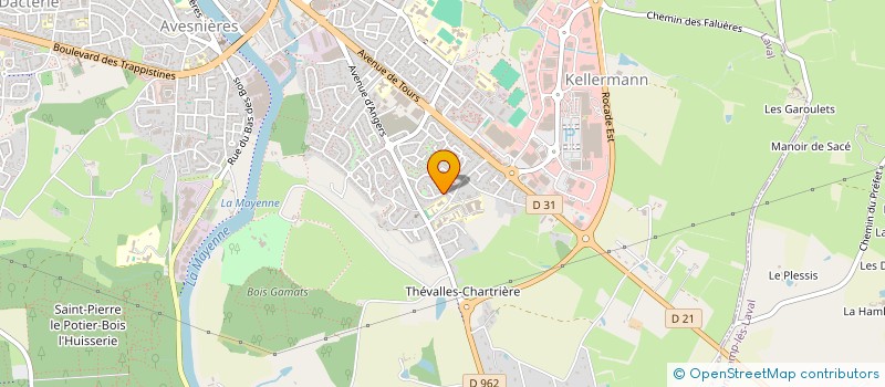 localisation de l'entreprise MADAME ELISE AUFFRET à LAVAL