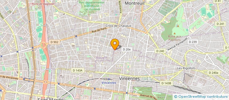 localisation de l'entreprise MADAME ELISE AUZANNET à VINCENNES