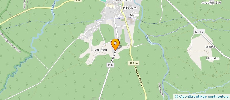 localisation de l'entreprise MADAME ELISE AVIGNON  VILLANDRAUT