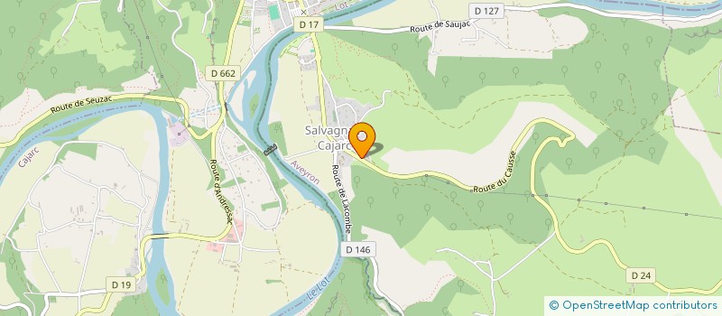 localisation de l'entreprise MADAME ELISE AZEMAR  SALVAGNAC-CAJARC