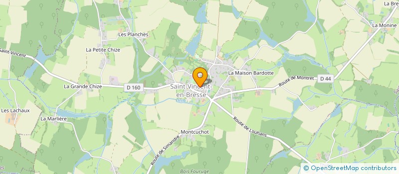 localisation de l'entreprise MADAME ELISE BABE  SAINT-VINCENT-EN-BRESSE