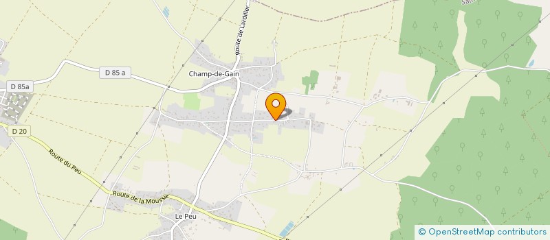 localisation de l'entreprise MADAME ELISE BACHELLERIE  SAINT-GEORGES-LES-BAILLARGEAUX