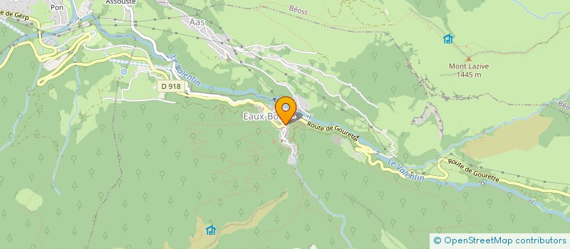 localisation de l'entreprise MADAME ELISE BARATS-PERICOU  EAUX-BONNES