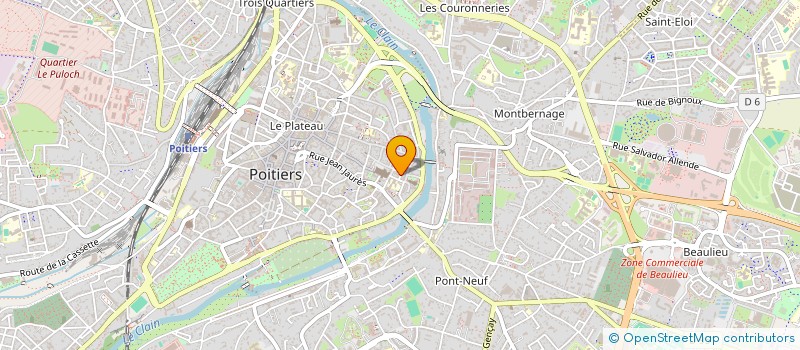 localisation de l'entreprise MADAME ELISE BAREAU  POITIERS