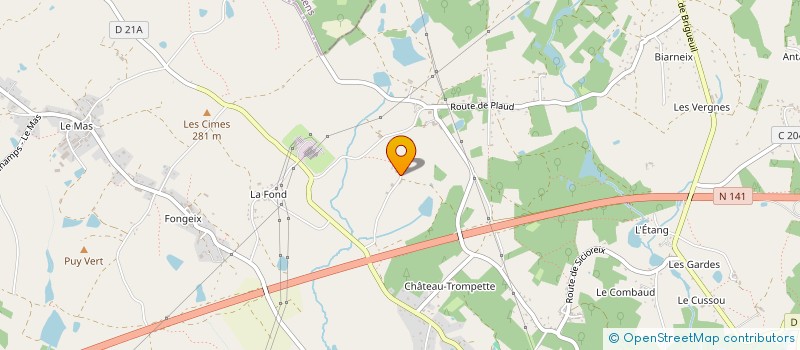 localisation de l'entreprise MADAME ELISE BARUSSIAS  SAINT-JUNIEN