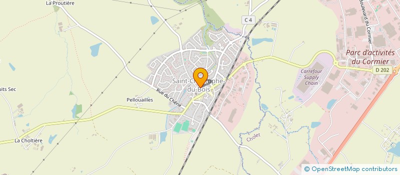 localisation de l'entreprise MADAME ELISE BAUDRY  SAINT-CHRISTOPHE-DU-BOIS