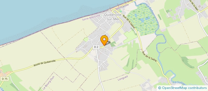 localisation de l'entreprise MADAME ELISE BEAUVISAGE  QUIBERVILLE-SUR-MER