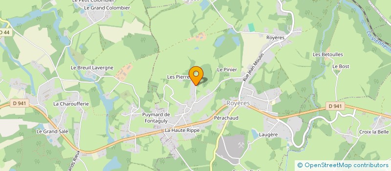 localisation de l'entreprise MADAME ELISE BENARD  ROYERES