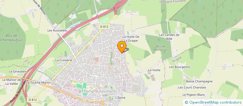 localisation de l'entreprise MADAME ELISE BERNARD  THORIGNE-FOUILLARD