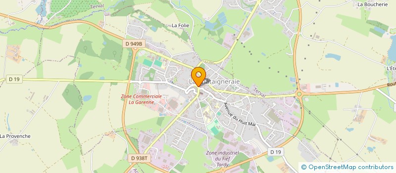 localisation de l'entreprise MADAME ELISE BERTHELOT  LA CHATAIGNERAIE