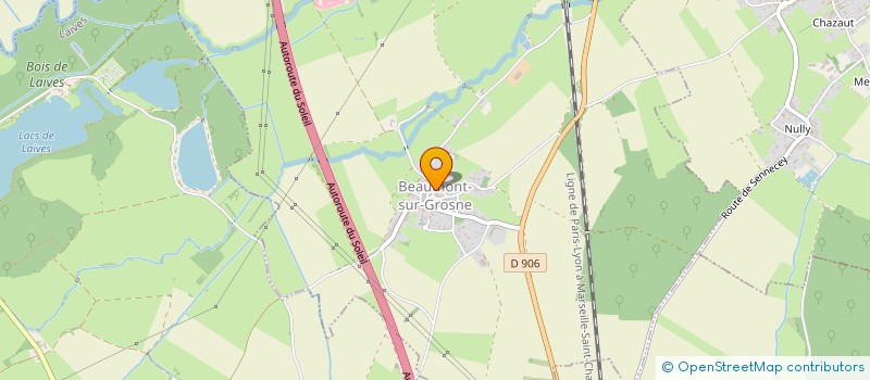 localisation de l'entreprise MADAME ELISE BERTHOUX  BEAUMONT-SUR-GROSNE