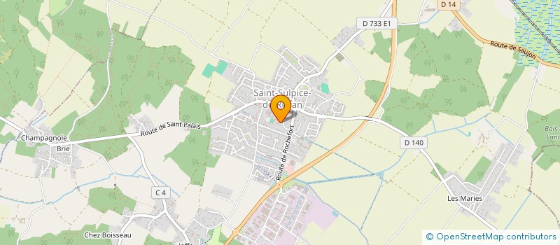 localisation de l'entreprise MADAME ELISE BERTON  SAINT-SULPICE-DE-ROYAN