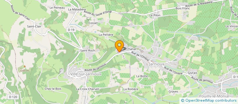 localisation de l'entreprise MADAME ELISE BETTIOL à PORTE-DES-PIERRES-DOREES