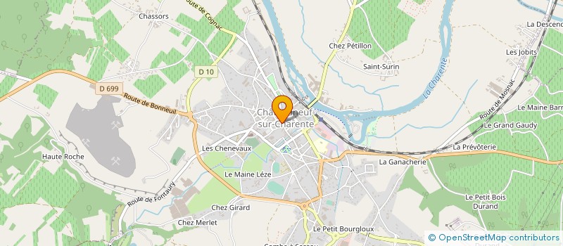 localisation de l'entreprise MADAME ELISE BILLIARD à CHATEAUNEUF-SUR-CHARENTE