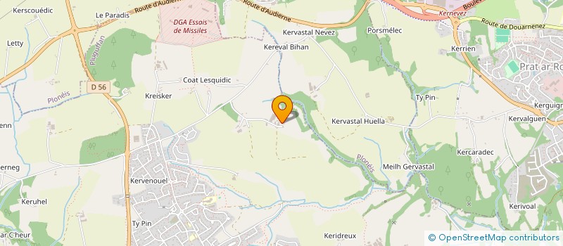 localisation de l'entreprise MADAME ELISE BONIZEC  PLUGUFFAN