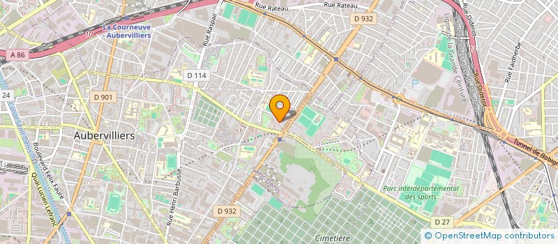 localisation de l'entreprise MADAME ELISE BOUA  AUBERVILLIERS