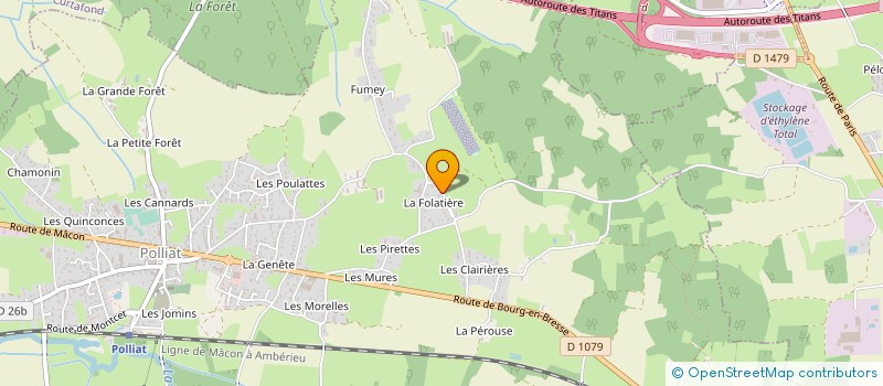 localisation de l'entreprise MADAME ELISE BOZONNET  POLLIAT