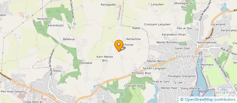 localisation de l'entreprise MADAME ELISE BRUTTI  FOUESNANT