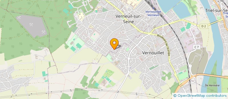 localisation de l'entreprise MADAME ELISE BULARD à VERNEUIL-SUR-SEINE