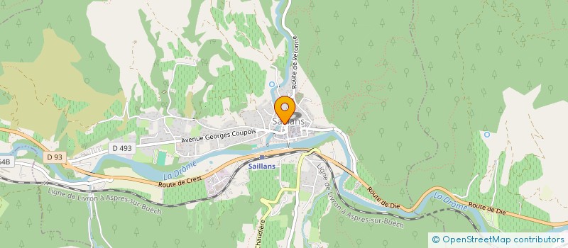 localisation de l'entreprise MADAME ELISE CAILLEAUD  SAILLANS