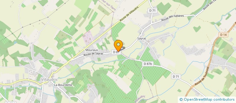 localisation de l'entreprise MADAME ELISE CANO  VILLAUDRIC