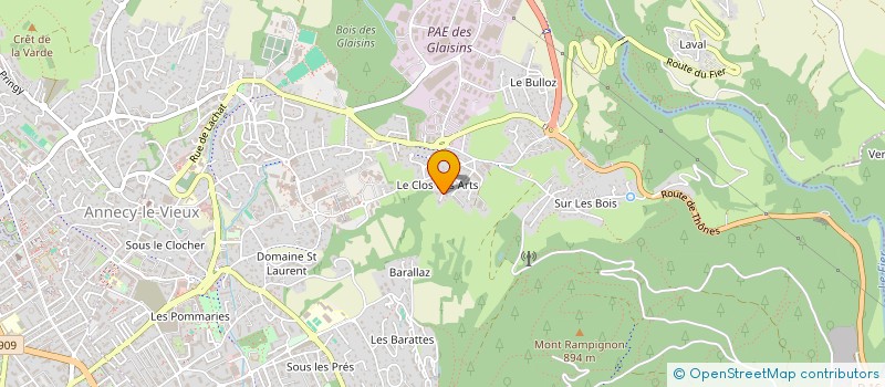 localisation de l'entreprise MADAME ELISE CARTIER à ANNECY