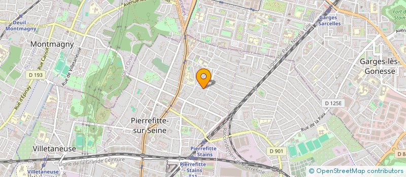 localisation de l'entreprise MADAME ELISE CASTEL à PIERREFITTE-SUR-SEINE
