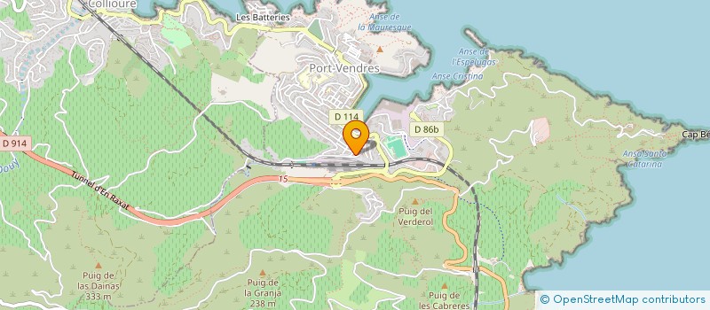 localisation de l'entreprise MADAME ELISE CASTRO  PORT-VENDRES