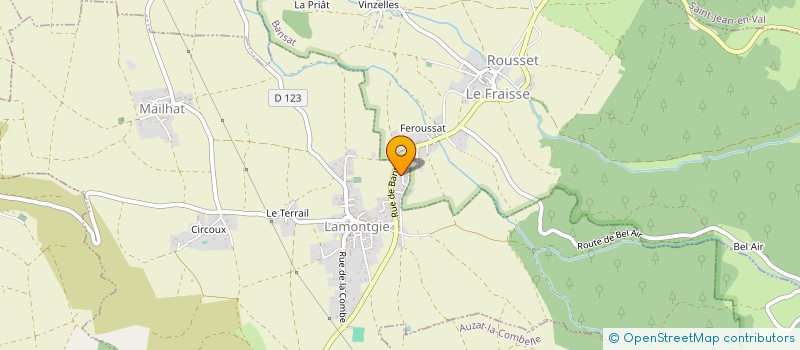 localisation de l'entreprise MADAME ELISE CHAUCHEPRAT  LAMONTGIE