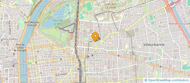 localisation de l'entreprise MADAME ELISE CHAUDIER  VILLEURBANNE