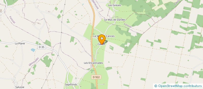 localisation de l'entreprise MADAME ELISE CHEVALIER à VILLENEUVE