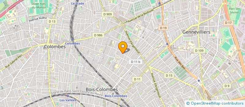 localisation de l'entreprise MADAME ELISE CLAIRE  BOIS-COLOMBES