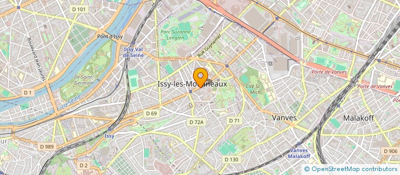 localisation de l'entreprise MADAME ELISE COMTE à ISSY-LES-MOULINEAUX