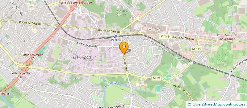 localisation de l'entreprise MADAME ELISE CONNAN  VERTOU