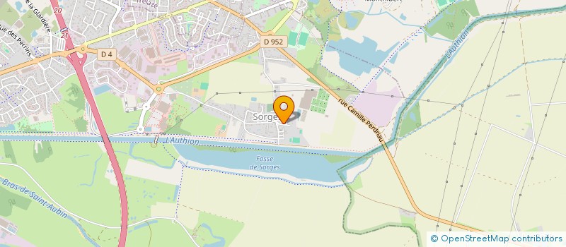 localisation de l'entreprise MADAME ELISE COUTAND  LES PONTS-DE-CE