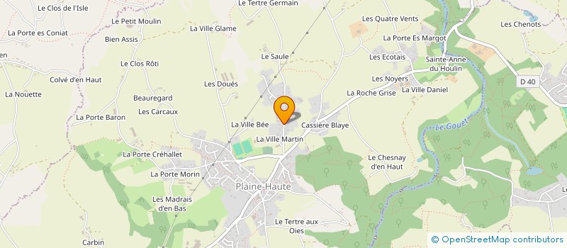 localisation de l'entreprise MADAME ELISE CUNIN  PLAINE-HAUTE