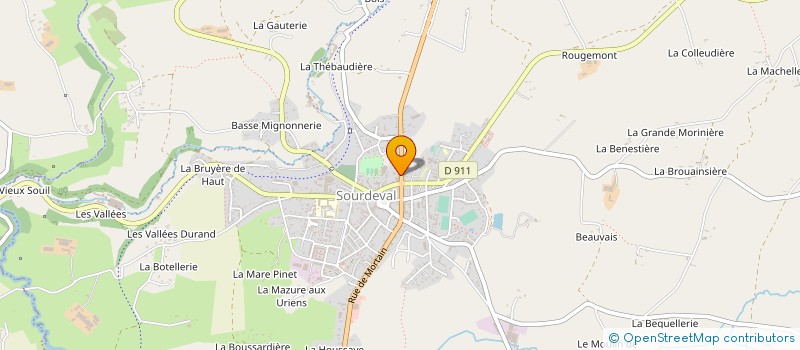 localisation de l'entreprise MADAME ELISE DAUBOIN  SOURDEVAL