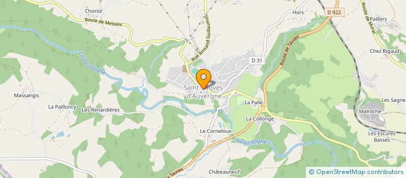 localisation de l'entreprise MADAME ELISE DE PUYTORAC  SAINT SAUVES D'AUVERGNE