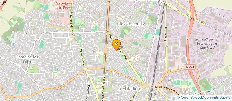 localisation de l'entreprise MADAME ELISE DEBAUVE  DIJON