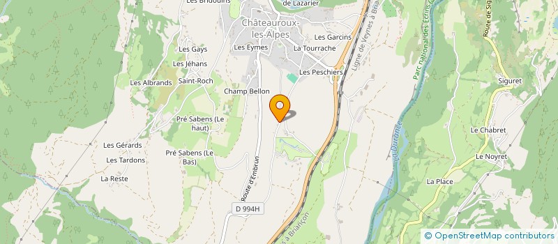 localisation de l'entreprise MADAME ELISE DEBRY à CHATEAUROUX-LES-ALPES