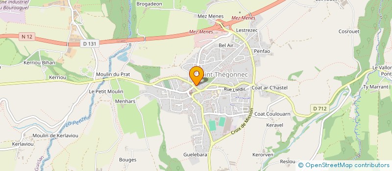 localisation de l'entreprise MADAME ELISE DECHANDON  SAINT-THEGONNEC LOC-EGUINER