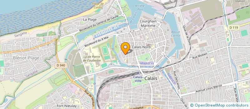 localisation de l'entreprise MADAME ELISE DECLEMY  CALAIS