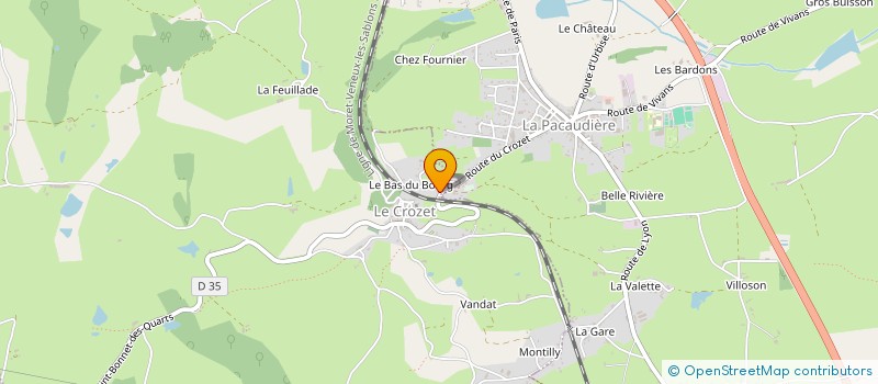 localisation de l'entreprise MADAME ELISE DECORET  LA PACAUDIERE