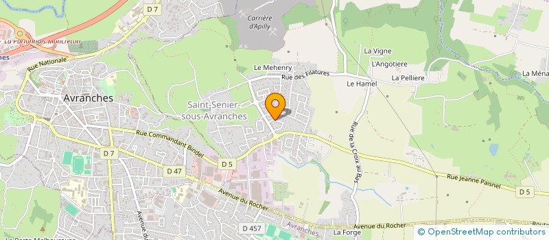 localisation de l'entreprise MADAME ELISE DELAMARE  SAINT-SENIER-SOUS-AVRANCHES