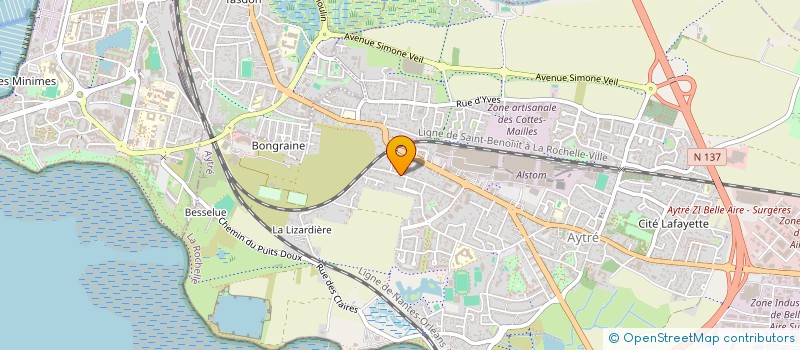 localisation de l'entreprise MADAME ELISE DELAROCHE  AYTRE