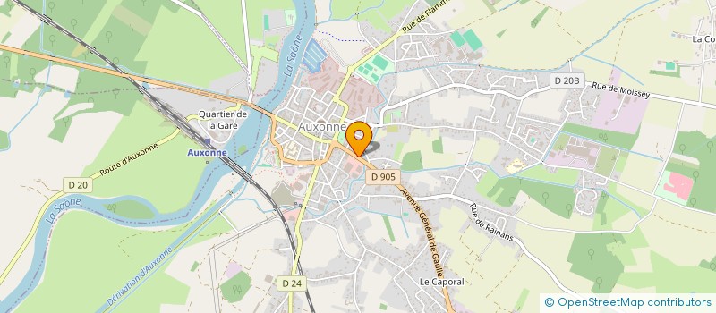 localisation de l'entreprise MADAME ELISE DELAUNAY  AUXONNE