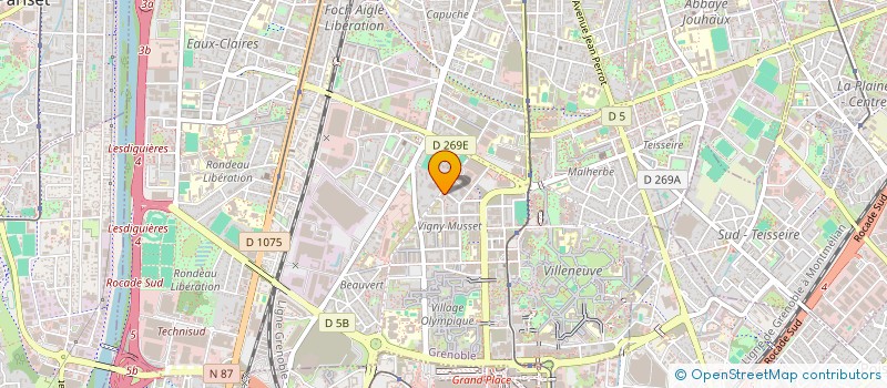 localisation de l'entreprise MADAME ELISE DEMANGEL  GRENOBLE